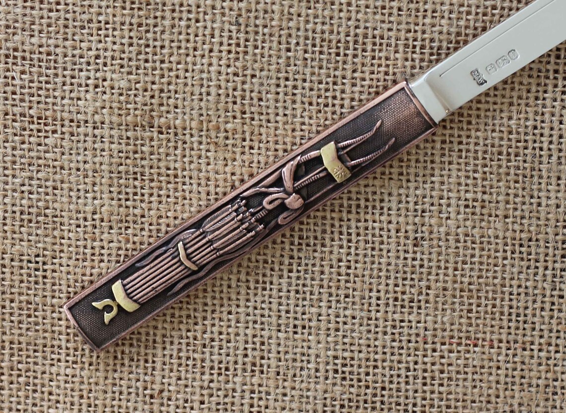Japanese Kozuka Letter Opener with a Sterling Silver Blade Etsy