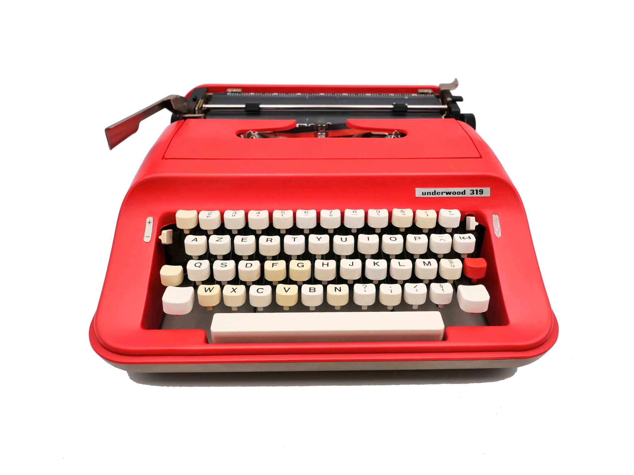 Machine à Écrire Vintage Beige Révisée Ruban Neuf Underwood 319