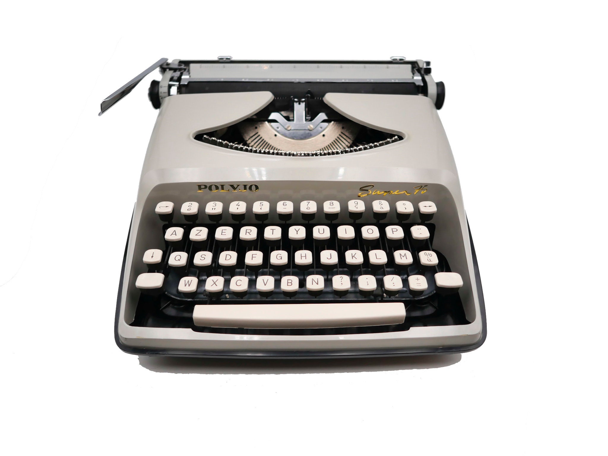 Machine à Écrire Vintage Révisée Ruban Neuf Polyjo Super 75