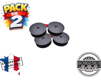 Set mit 2 Groma Kolibri Farbbändern, schwarz – Groma Schreibmaschine – Neue Farbbänder