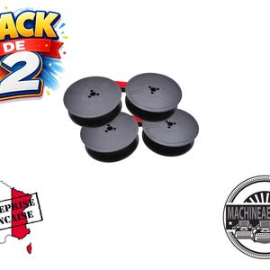 Juego de 2 cintas para máquina de escribir Olympia – Traveller, Dactymetal – Compatible con Adler, Erika, Torpedo – Cintas nuevas