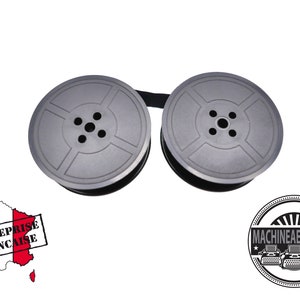Ruban bicolore noir et rouge pour machine à écrire Japy L 72