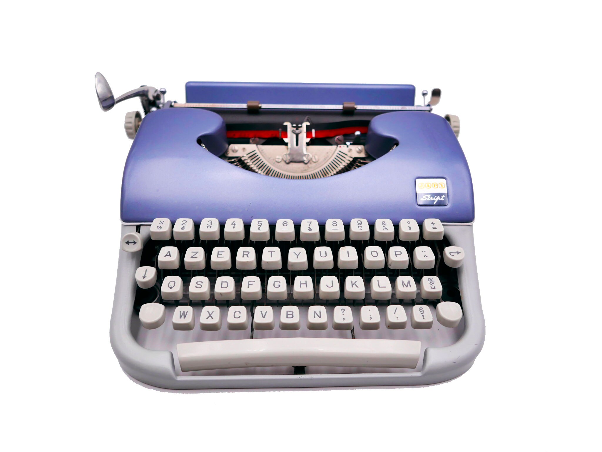 Machine à Écrire Vintage Révisée Ruban Neuf Japy Reporter Script