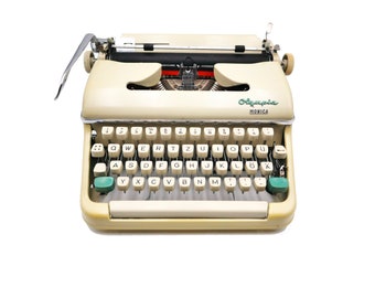 Olympia Monica beige typewriter revised new ribbon