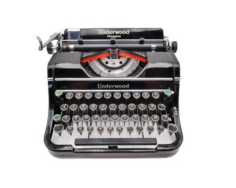 Vintage typewriter revised ribbon new Underwood Champion black USA