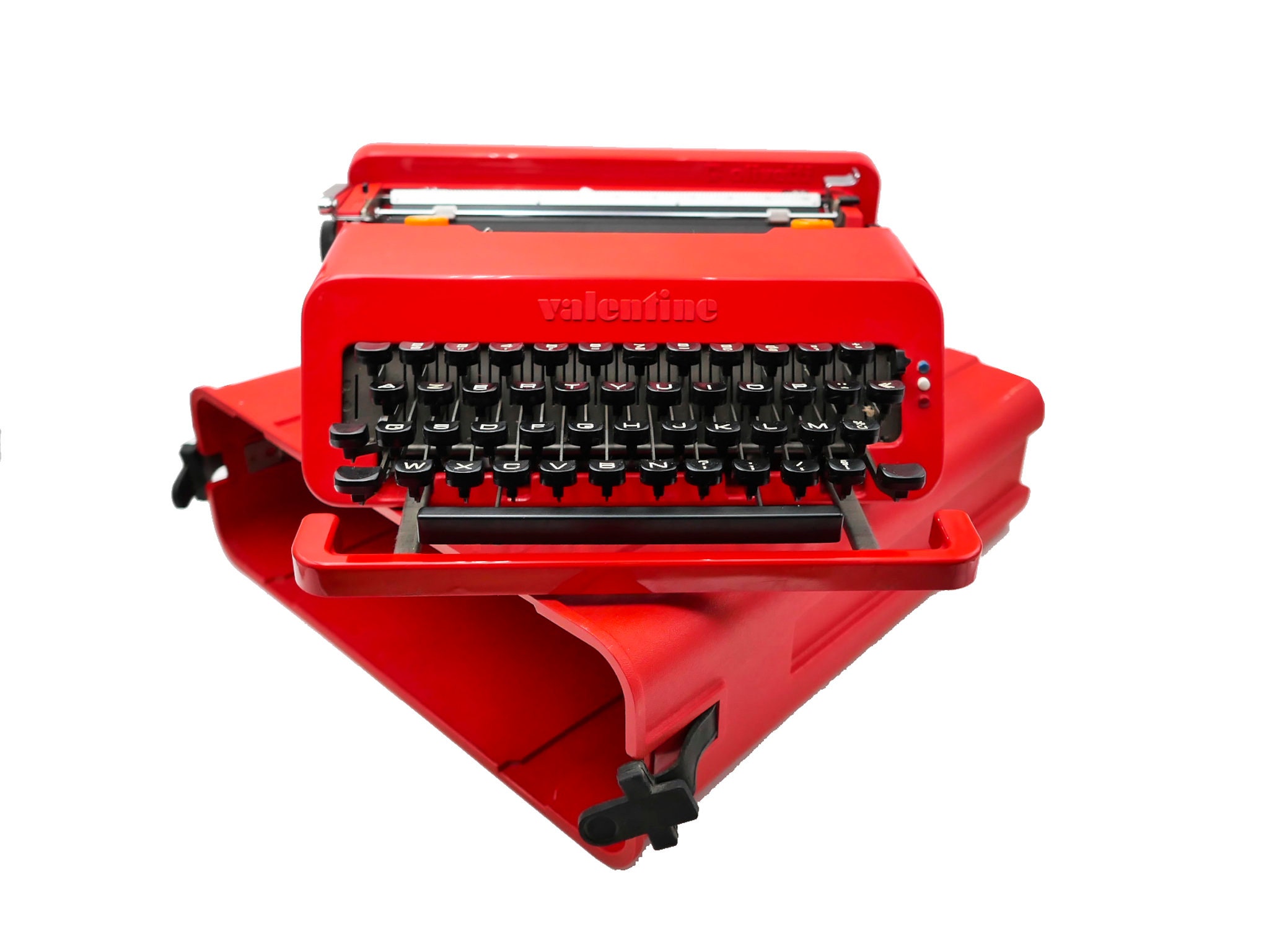 Machine à Écrire Vintage Révisée Ruban Neuf Olivetti Valentine S