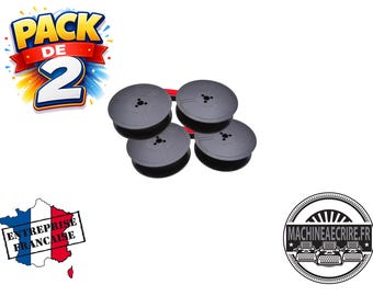 Set mit 2 Erika-Farbbändern – Für Erika 5, 6, 10, 60, 105, 150, 158, 170, 173 und Daro Schreibmaschinen – Neue Farbbänder