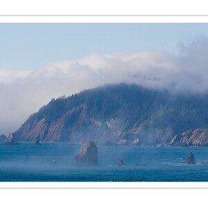 Oregon Coastal Highway Landscape, Oregon Travel Photography, Cannon Beach, Marinlandskap, Konsttryck, Väggkonst // The Haystack