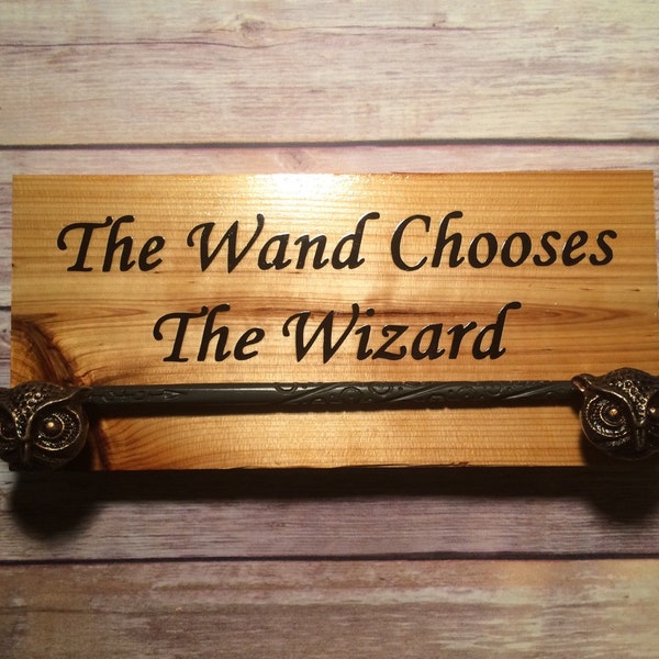 Harry Potter Wand Display W/ Owl Holder