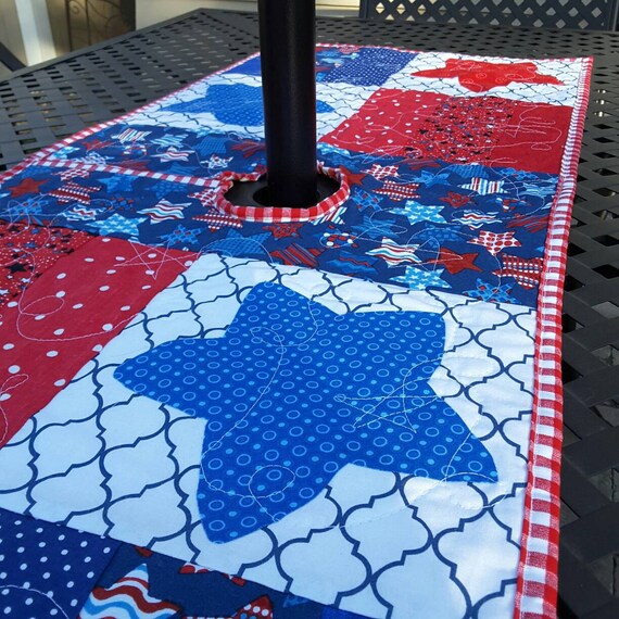 Items similar to Table runner for patio table, 4th of July, patriotic