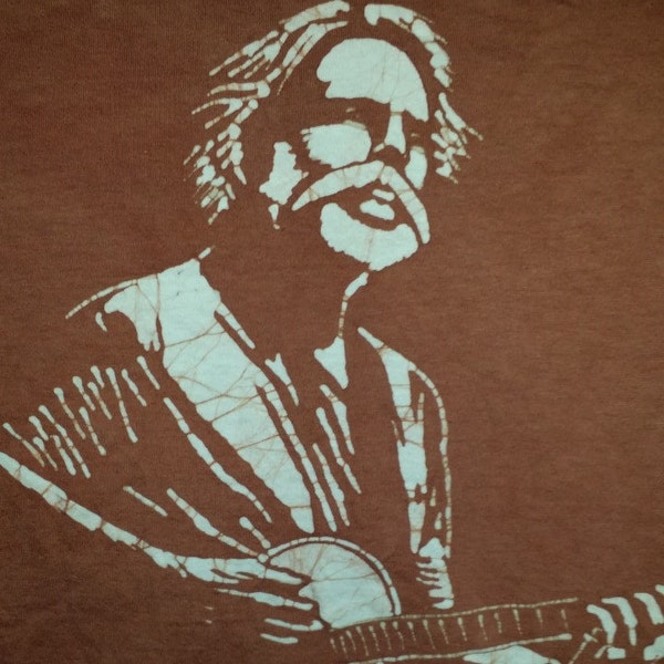 Bob Weir Grateful Dead hand made brown batik.