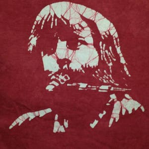 Brent Mydland Grateful Dead hand made burgundy batik