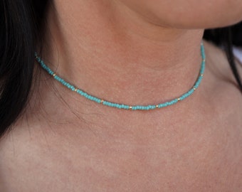 Red Beaded Choker Layered jewelry *Bohemian necklace Lightweight Boho choker