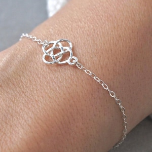 Sterling Silver Celtic Knot Bracelet * Celtic Jewelry * Dainty Bracelet *  Gift For Her