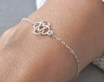 Sterling Silver Celtic Knot Bracelet * Celtic Jewelry * Dainty Bracelet *  Gift For Her