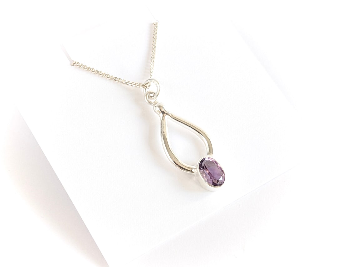 1133 Amethyst Drop Necklace