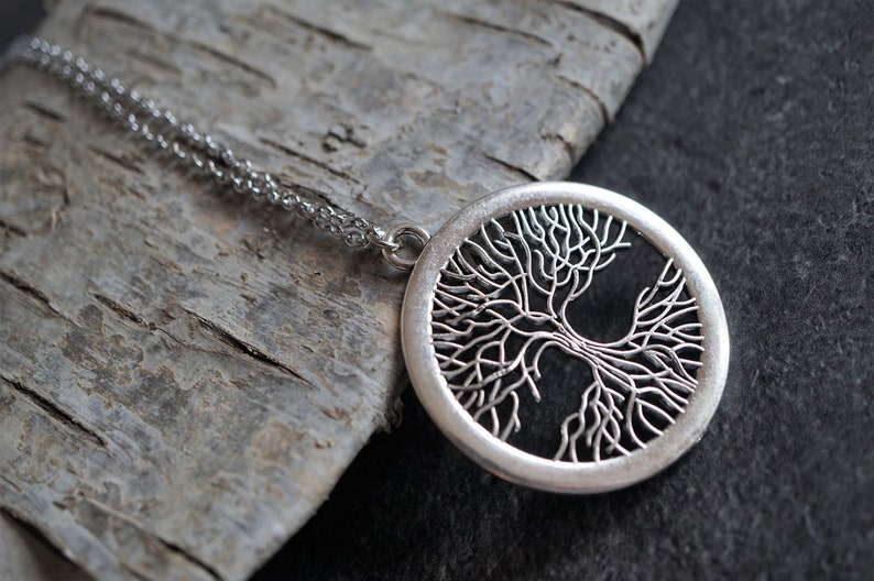 Long necklace Tree of life Pendant Long Chain Necklace Nordic Celtic jewelry