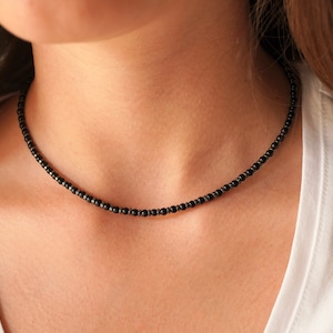 Onyx Hematit Halsband * Svarta smycken * Onyx halsband * Svart halsband