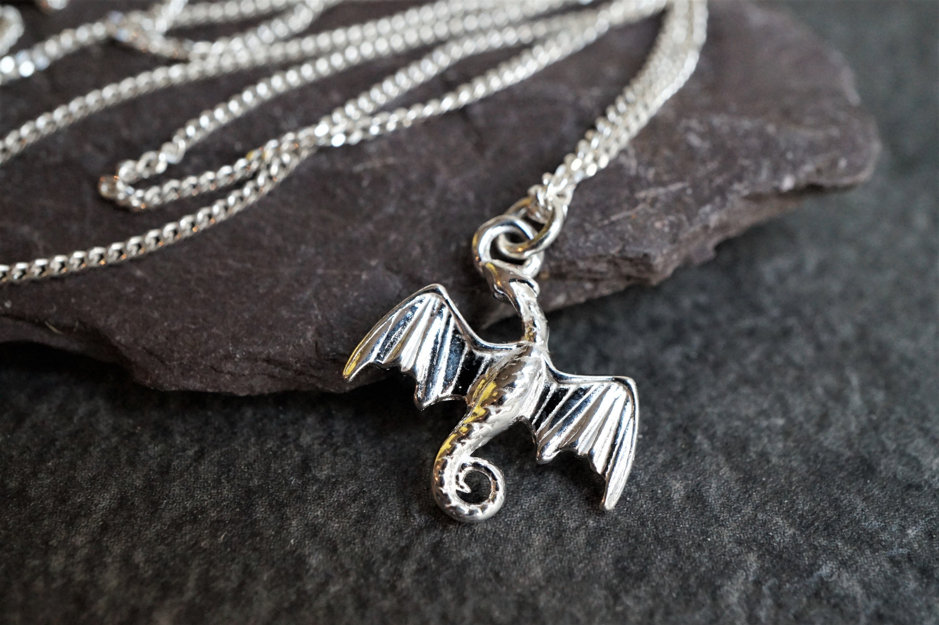 Aretes Hombre Estilo Punk Pendientes Aro Dragón Plata Ley 925 - Joyería Vikinga Negra Unisex Aros Vikingos Plata