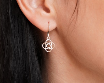 Pendientes de nudo celta de plata de ley * Joyería celta * Pendientes de nudo * Joyería irlandesa
