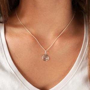 Sterling Silver Tree of Life Necklace * Gift for her * Bridesmaid Gift * Tree necklace