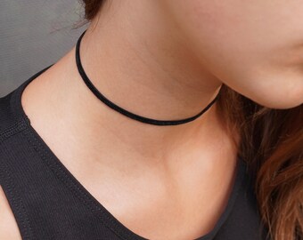 Gargantilla Terciopelo Negro * Collar negro *
