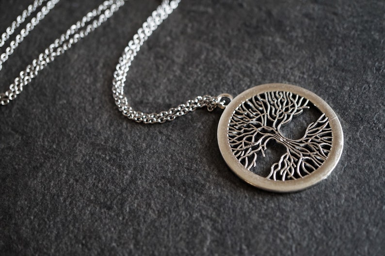 Long necklace Tree of life Pendant Long Chain Necklace Nordic Celtic jewelry