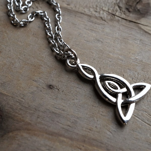 Silver Celtic Knot necklace *Celtic Infinity Symbol *Mother necklace *Friendship necklace