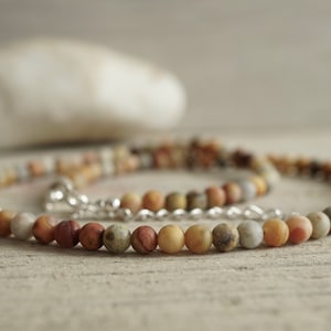 Agate Necklace * Earth colour necklace * Multicolour necklace * Layered necklace