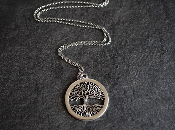 Long necklace Tree of life Pendant Long Chain Necklace Nordic Celtic jewelry
