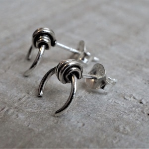Knot Sterling Silver Stud Earring * Knot jewelry * Gift for her * Knot stud