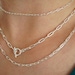 Paperclip Sterling Silver Necklace* Long link Necklace* Gift For Her