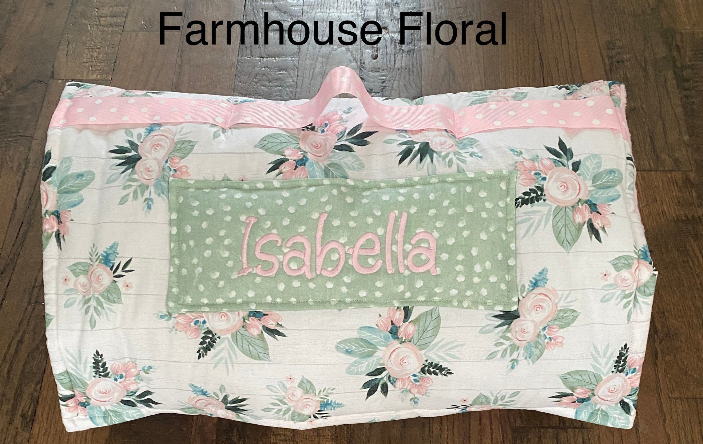 Children's Nap Mat with attached pillow and blanket. Perfect for