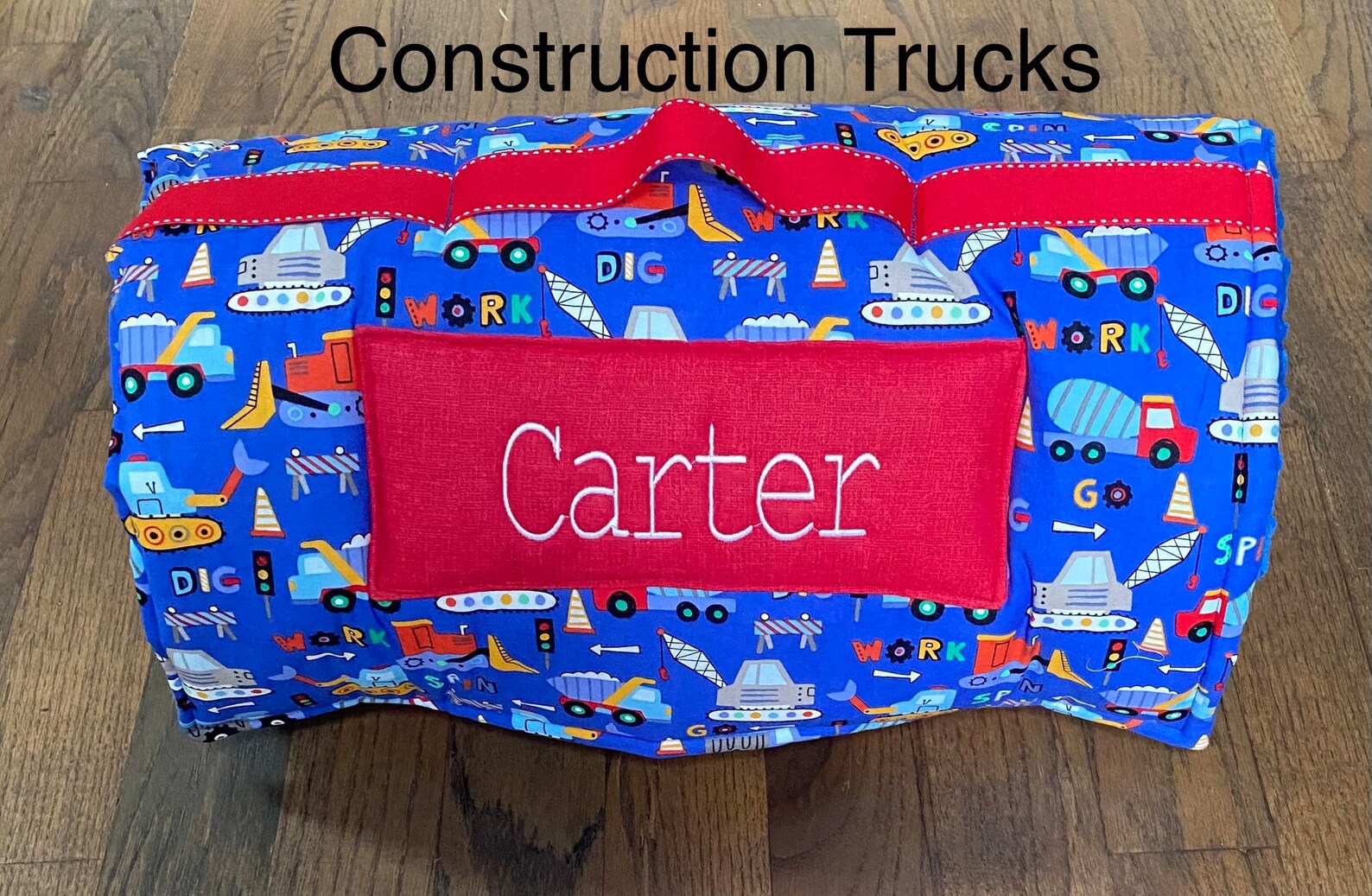 Personalized Boy Nap Mat Tractors Dinosaurs Trucks Etsy