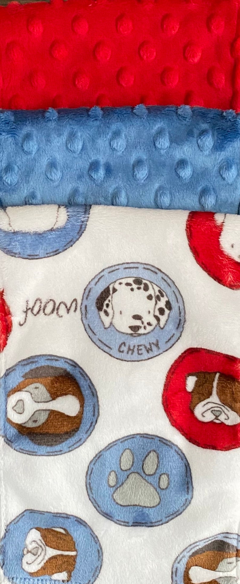 Gotta Love Dogs Minky Burp Cloth Set