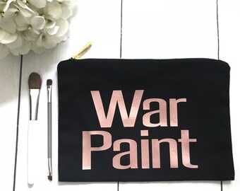 War Paint Makeup Bag Etsy