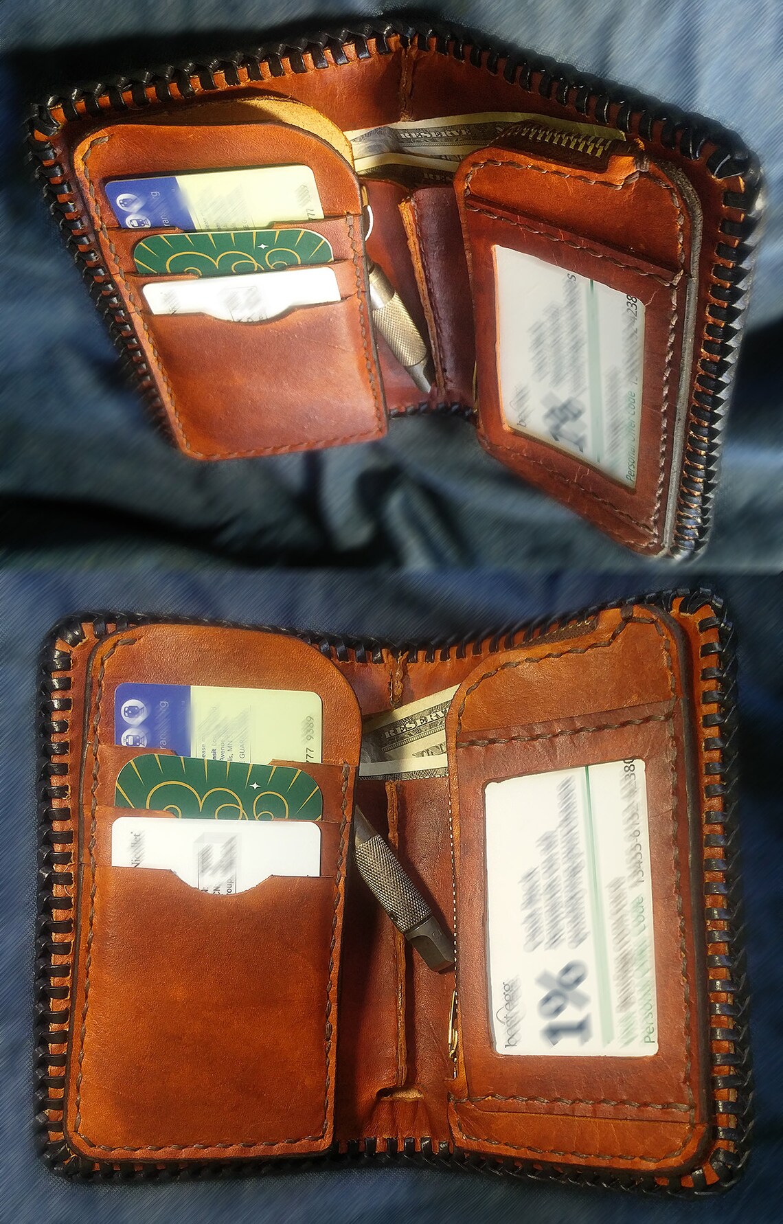 Tooled Wallet Biker Cowboy Roper Sheridan Floral Design - Etsy