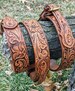 Dog collar ranger hand tooled, hand carved, Sheridan floral 