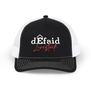 Defaid Livestock Embroidered Trucker Cap | Farm Logo Mesh Snapback