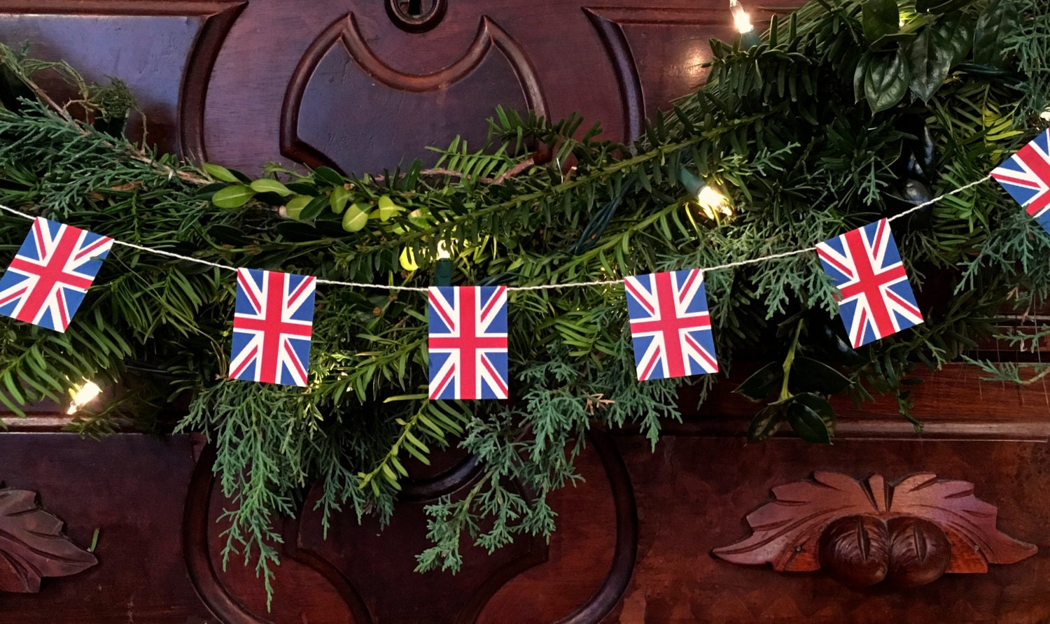 Union Jack Flag Garland Christmas Decoration United Kingdom  Etsy