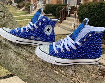 blue bling converse