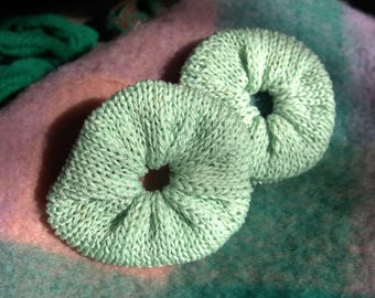 IMPERFECTS - Hand-Knit Scrunchie Hair Tie Oversized Large Hair Accessory