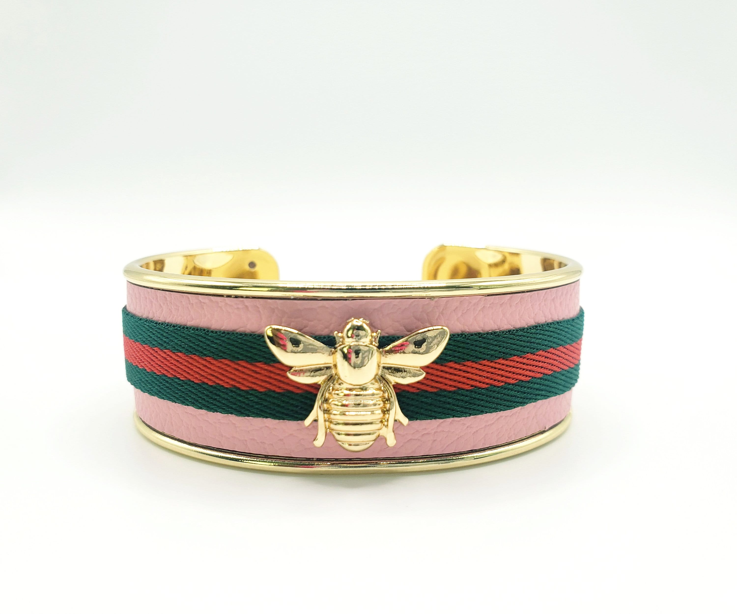 Red and Green Gucci Bracelet