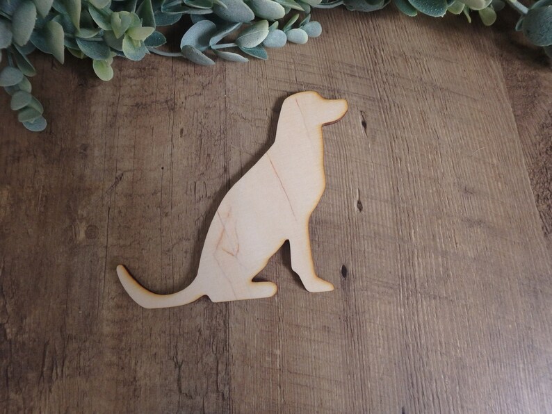 Labrador wood cutouts dog wooden cutouts Labrador crafts | Etsy