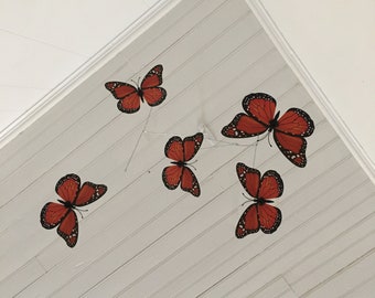 Butterfly Mobile: Monarch hanging decor