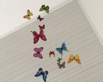 Colorful Butterfly Mobile: Decorative Hanging Mobile