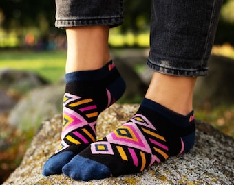 Ankle Socks for Women, Cotton Socks, BOHO, Funny Color Socks, Short Female Low Cut Ankle Socks, Short Ladies Invisible, Boat Socks For Women