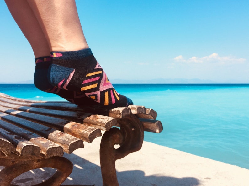 Ankle Socks for Women, Cotton Socks, BOHO, Funny Color Socks, Short Female Low Cut Ankle Socks, Short Ladies Invisible, Boat Socks For Women image 5