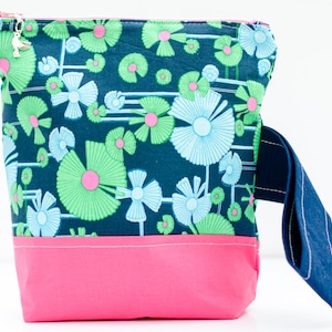 Bolsa pequena para projeto de tricô