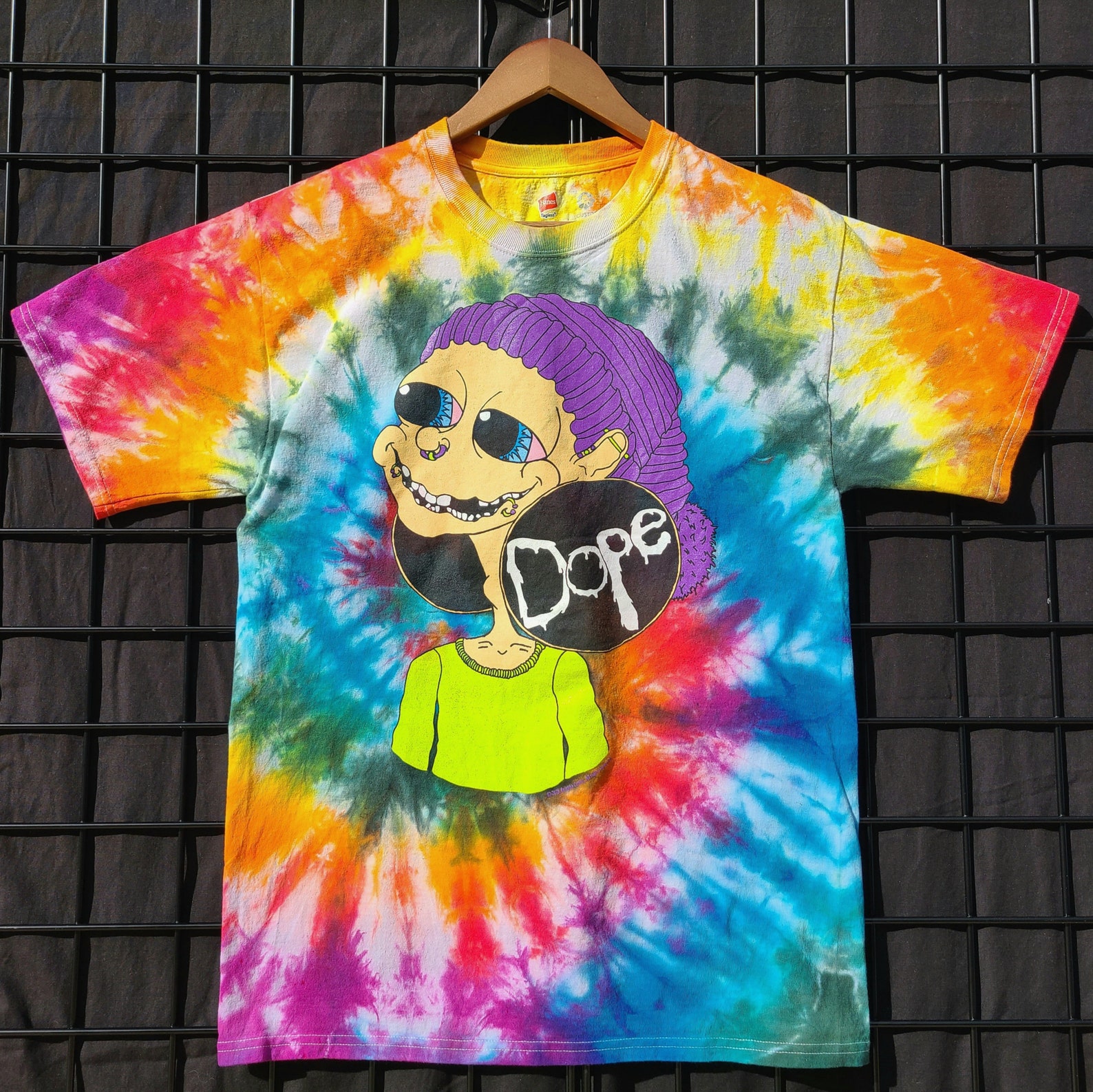Camiseta de droga con efecto tiedye Etsy